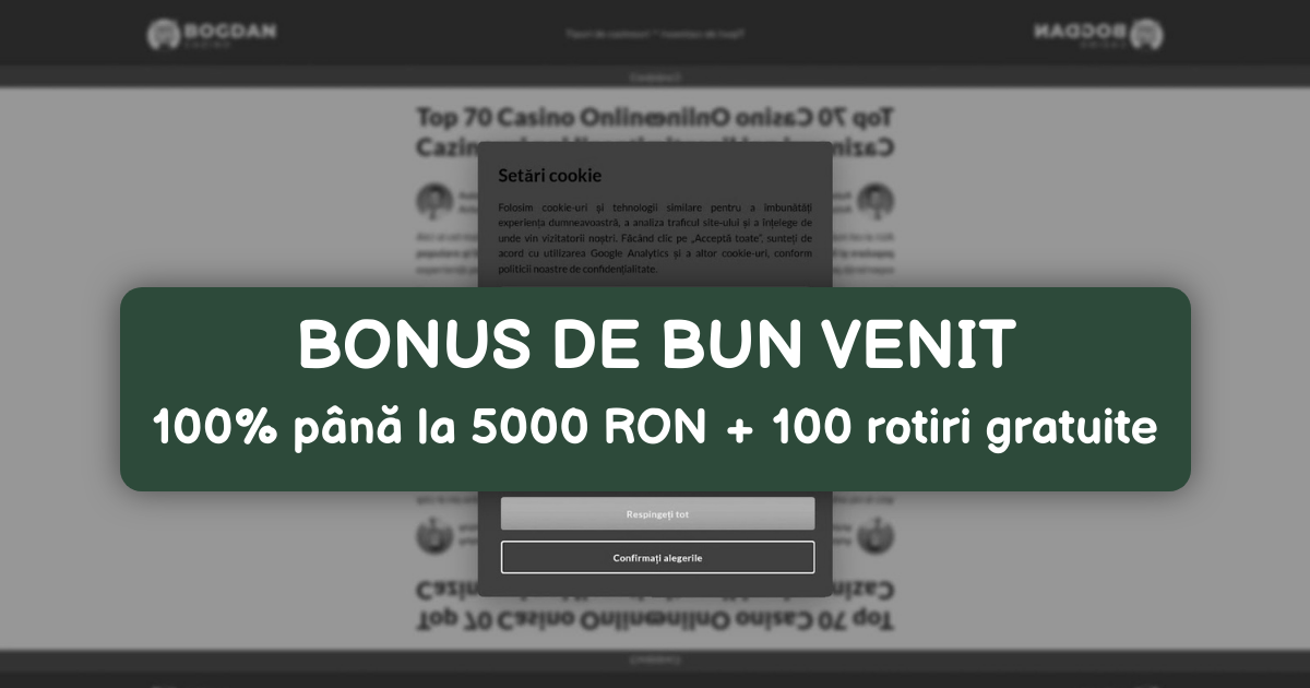 Bogdan Casino welcome bonus